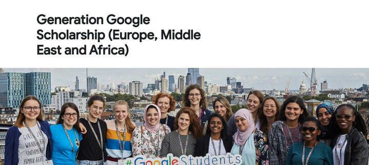 Generation Google EMEA Scholarships 2025/2026 for Women in Computer Science – Win €7,000!