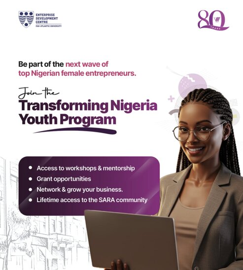SARA by WEMA Transforming Nigerian Youths Cohort 3 for Young Nigerian Entrepreneurs (₦2.5 Million Grant)