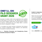 Nigerian Conservation Foundation (NCF) Chief S.L. Edu Ph.D. Research Grant 2026 for Nigerian PhD Candidates