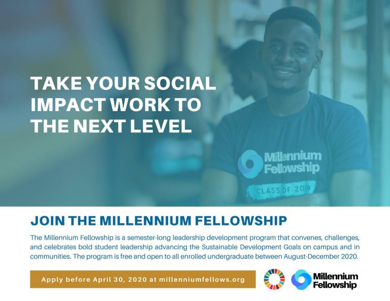 United Nations Academic Impact (UNAI) & Millennium Campus Network (MCN) Millennium Fellowship 2026 for Emerging Global Leaders